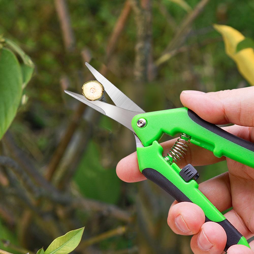 Garden Pruning Shears Set - Stainless Steel Trimming Scissors for Flowers, Branches, Herbs with Non-Slip Ergonomic Handles