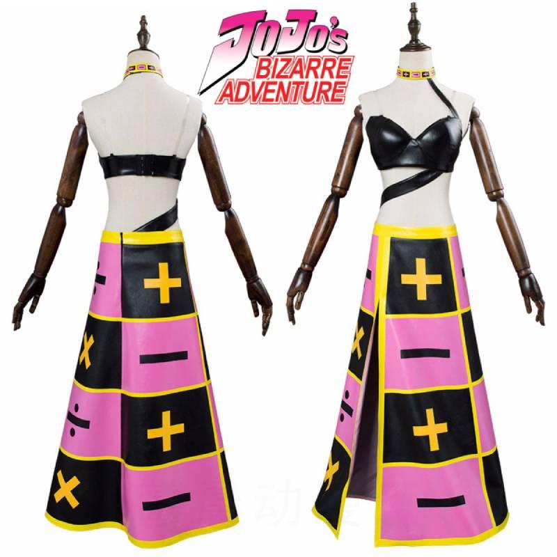 Adventure Jojos Bizarre Trish Una Cosplay Suit Soft Cotton Fabric Fans Gift