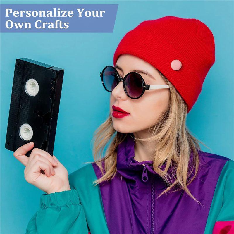 M-Modern-100 Sets Cover Buttons Kit With Tools Size Buttons To Cover Self Cover Buttons DIY Fabric Cloth Cover Buttons Durable 1