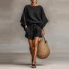 2026 Spring/Summer Fashion: Loose Solid Color Casual Trousers Suit - Two-piece Set