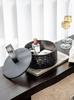 Luxury PU Leather Storage Box & Tray with Cover Handle Multi-functional Organizer for JewelryCompartment Cosmetic Organizer