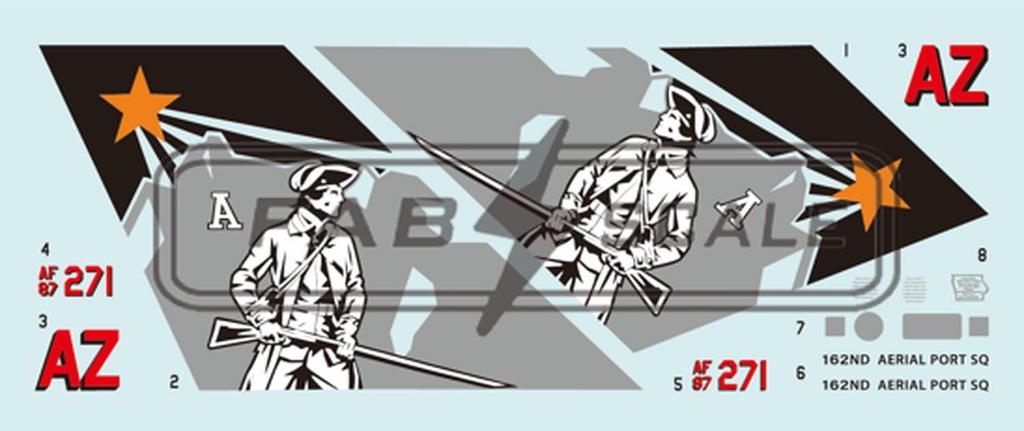 Fabscale Lockheed Martin Fighting Falcon Block Fighter Squadron Air Force Plastic Model Decals FABD48110 1/48 F-16CM 30, 162, Davis-Monthan Base,