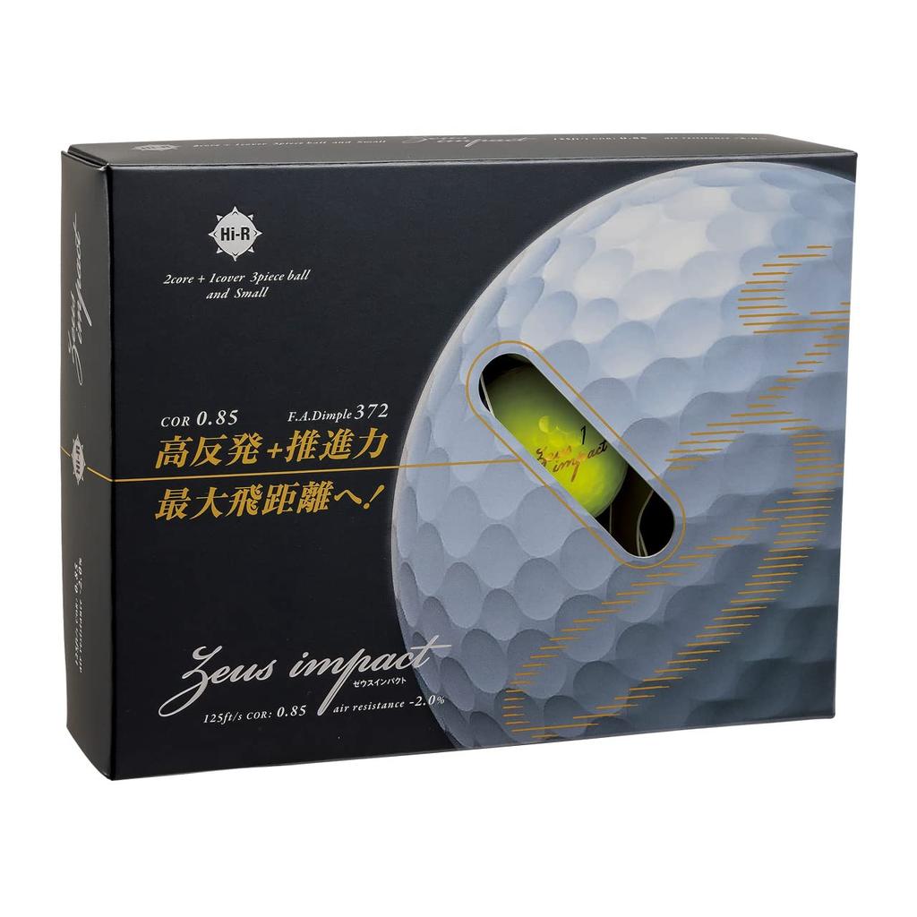 Kasco Golf Ball Zeus Impact 3 Yellow