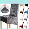 Premium Crushed Velvet Dining Chair Covers With Wrinkle Resistant Stretch Fabric