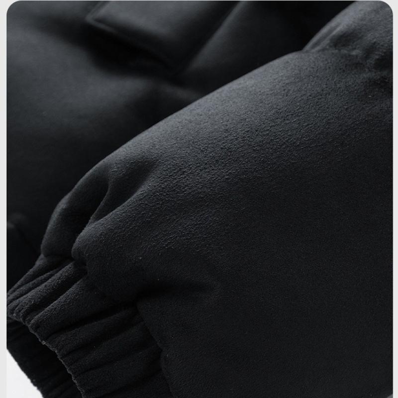 Veste en coton à col montant pour hommes et femmes Section de la veste en coton d'hiver décontractée et épaissie Manteau en coton pour couples Veste Manteau Homme