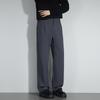 Black Suit Pants Men's Summer Drape Loose Straight Pants Trendy High-end Casual Wide-leg Trousers