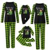 Set di top e pantaloni a maniche lunghe coordinati per la famiglia con stampe natalizie Set coordinati per la famiglia