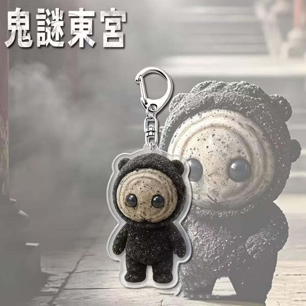 New Korean Drama Ghost Theme Acrylic Keychain Pendant Cute Cartoon Horror Style Bag Charm Gift
