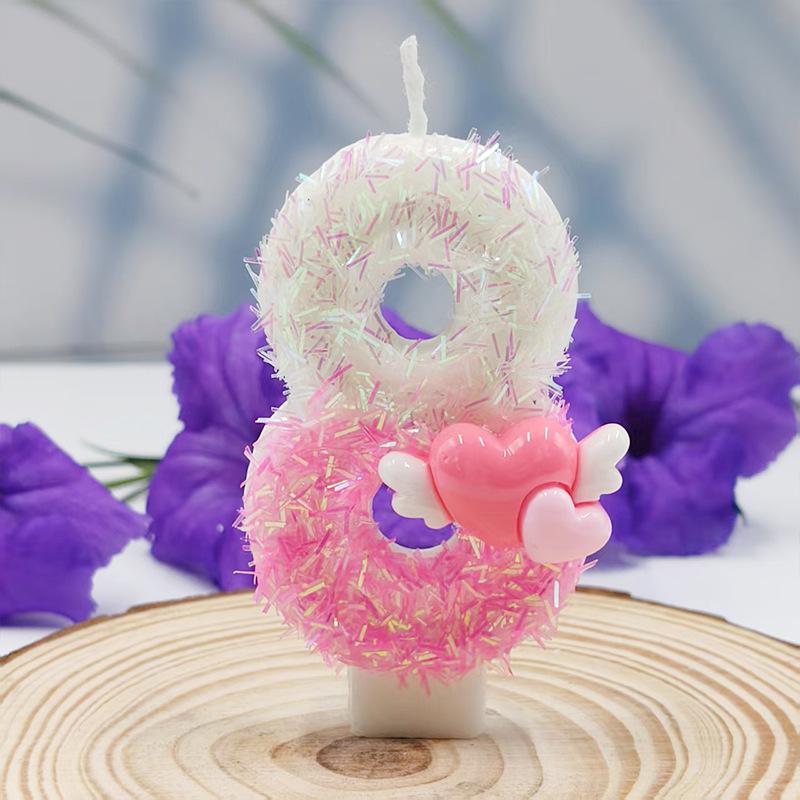 Creative Shapes, Brilliant Colors, Arrow-piercing Digital Candles, Birthday Cake Decorations, Various Specifications