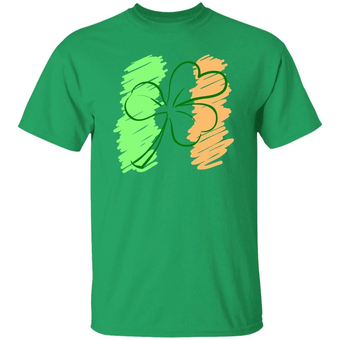 Shamrock Irish design St Patrick Day Unisex t-shirt 4XL 5XL 6XL Irish Green XL