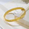 European Retro Zirconium & Titanium Bracelet - Fashionable, Versatile, Durable Gold Finish