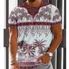 Nuova T-shirt Moda Estiva da Uomo Personalità Versatile Stampa Retrò T-shirt da Uomo Top