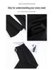 Women's High-Waisted Micro-Flare Pants: Stretchy, Slimming, Plus Size, Versatile, Drapey, Body-Hugging, Leg-Lengthening, Spring/Autumn Style.