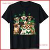 Cute Dogs Lucky Clover St. Patrick's Day Graphic T-shirt