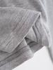 Trendy Women's Ribbed Long Sleeve Round Neck T-shirt - Slim Fit Autumn/Winter Base Layer in Solid Color.