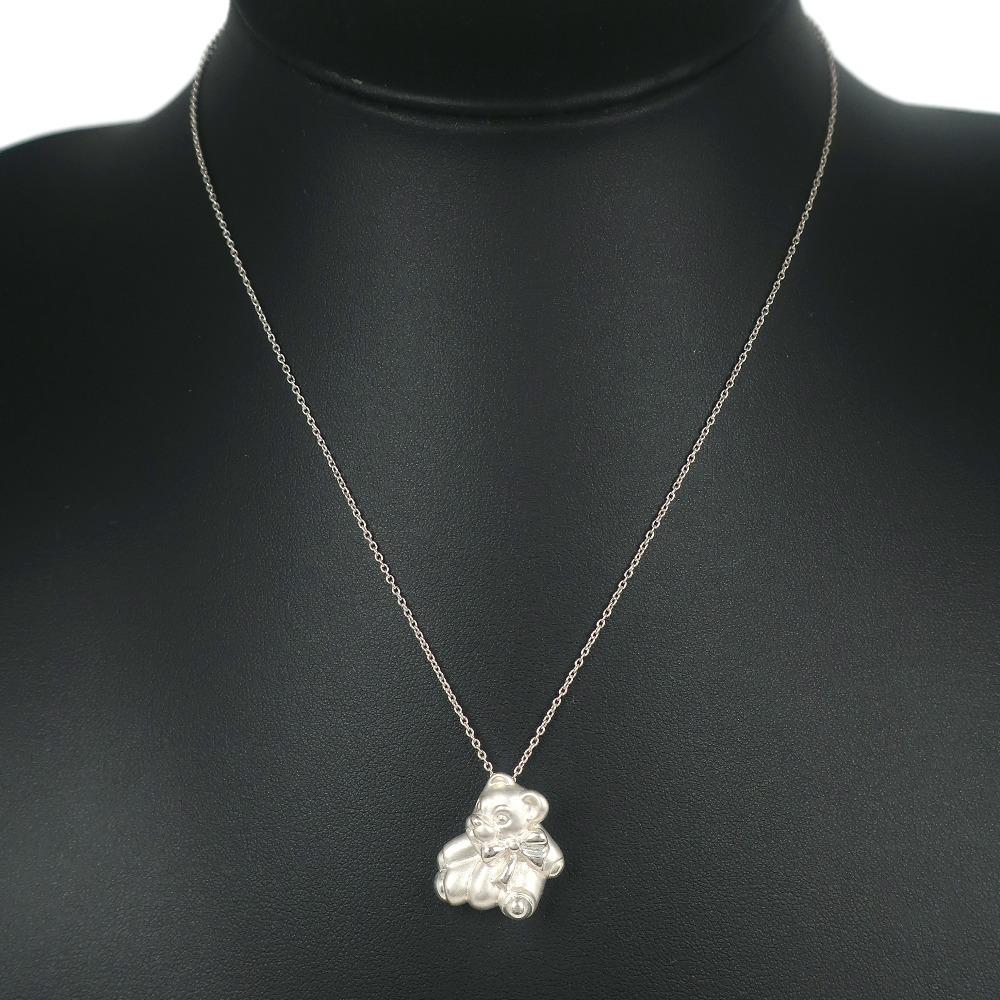 TIFFANY&Co. Bear Necklace Silver925 6.3g Women Used