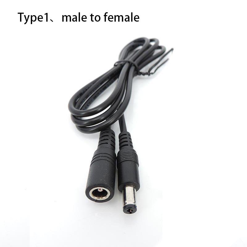 1 metru 2 pini DC usb mascul la mascul femela Cablu de alimentare cablu bricolaj Încărcare 5.5x2.1mm cablu 5.5mmx2.1mm conector mufă jack