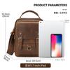 Genuine Leather Men's Shoulder Bag Trendy Retro Fashion Crossbody Crazy Horse Outdoor Travel