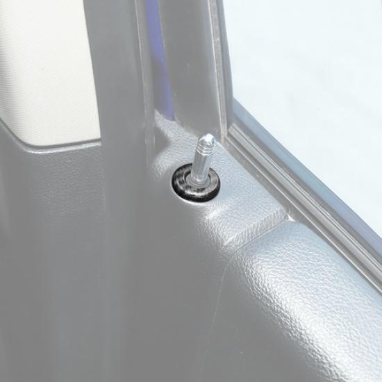 For Dodge Ram 1500 2010-2025 Carbon Fiber Door Lock Pin Cover Decor Trim Bezels