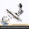 Metal Sewing Machine Presser Foot Adjustable Width Webbing Stitching Presser Foot For Heavy Duty Fabric Crafting Project