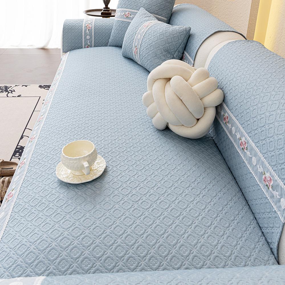 Cool Knitted Non-Slip Sofa Cushion  New Fresh Sofa Cover Towel Living Room New Simple Seat Cushion Back Towel