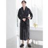 Extended Length Coral Fleece Bathrobe and Pajama Set for Men and Women - Plush, Thickened, Perfect for Winter and Autumn