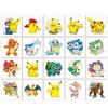 20PCS Pikachu Temporary Tattoo Stickers Waterproof and Sweatproof Fun Cartoon Children's Body Decoration Girl Birthday Gift