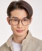 Eseubika Clay-C02 Blue Light Horn-Rimmed Glasses