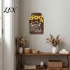 Farmhouse Home Decorations Mason Jar Shape Wall Decoration, Wooden Art with Sunflower Print, Indoor Decoration Pieces Retro Rustic Hanging Decor