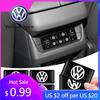För VW Volkswagen Jetta MK5 Golf 10 st 3D Epoxiharts Emblemdekaler Dekaler Interiör Biltillbehör För Volkswagen VW Touran B