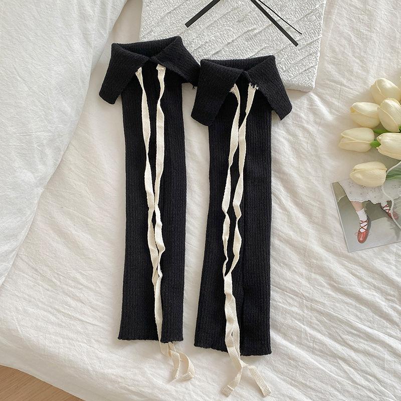Women Leg Warmers Ballet Style Sweet Girls Long Socks Stockings Knitted Foot Cover Knee Socks JK Lolita Girls Leg Warmers