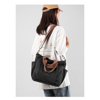 Single Shoulder Bag Women's Bag Trend All Simple Fashion Large Capacity Hand Crossbody Canvas Bag