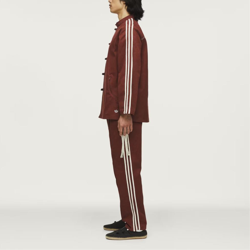 Adidas Originals X CLOT Teplá bunda Od Edisona Chena CNY Nový čínský styl Stojáček Pruhovaná bunda s dlouhým rukávem Unisex bundy KD4031