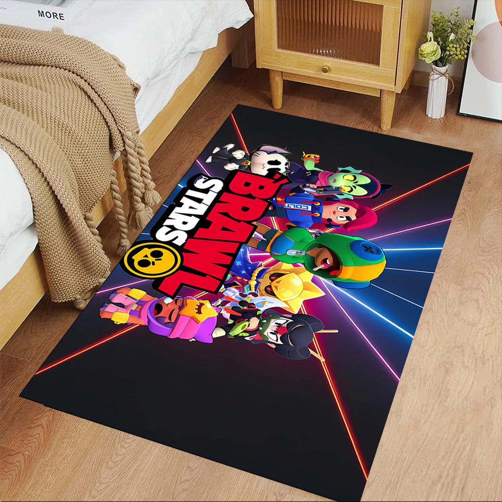 Brawl Stars Area Rug Perfect for Dormitory Entryway Decorate Room Bedrooms Anti-slip Rug Office Home Decor