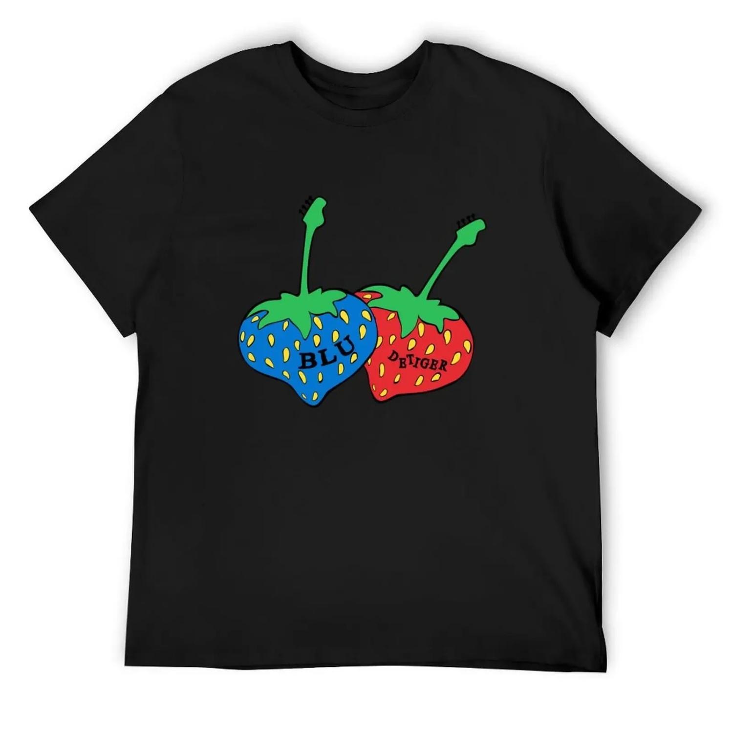 

Blu DeTiger Shirt, Strawberry Blu DeTiger Shirt, Music Shirt, Strawberry Guitar Shirt T-Shirt tees cute tops clothing for men S