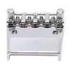 Silver Bass Guitar Bridge Metal Hardtail Saddle Bridge Premium Saddle Bridge  For Guitar Repair