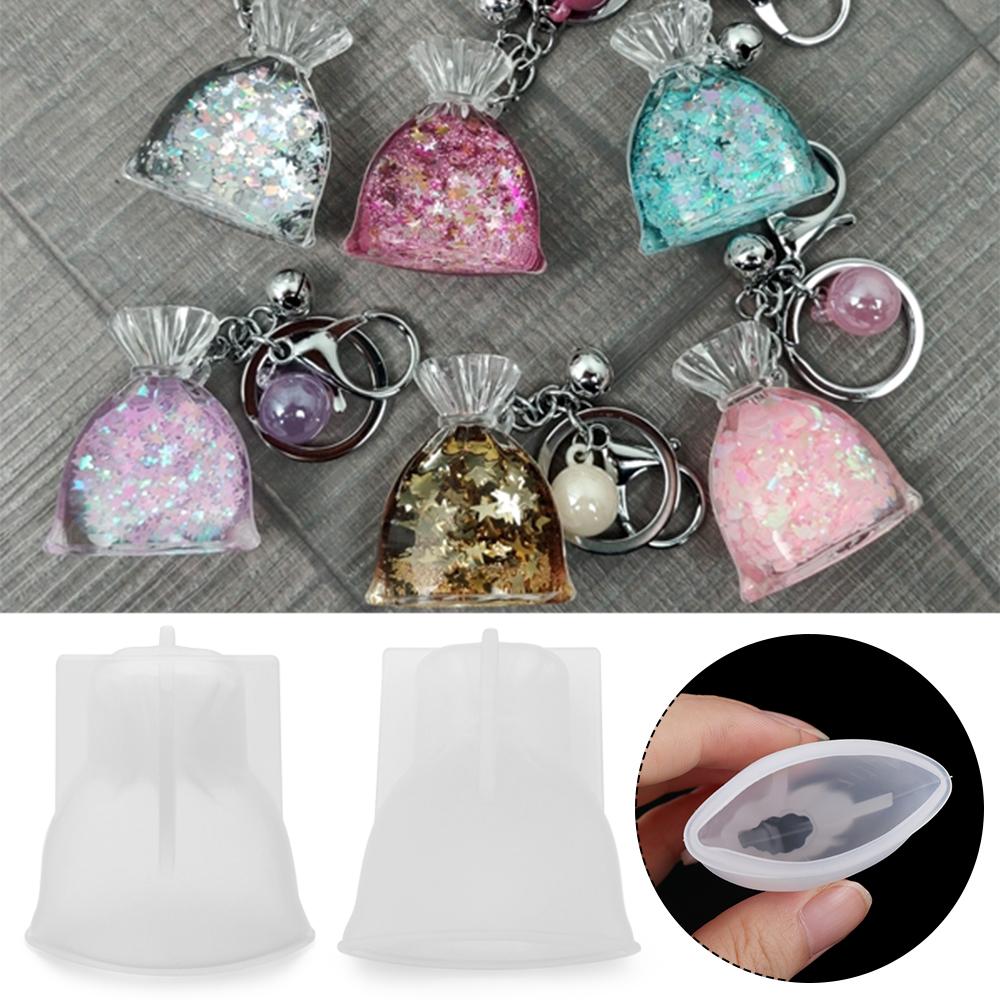 3D Lucky Bag Purse Silicone Mold Merry Christmas Epoxy Resin Silicone Mould Crystal Resin Molds Jewelry Making Tools DIY Crafts