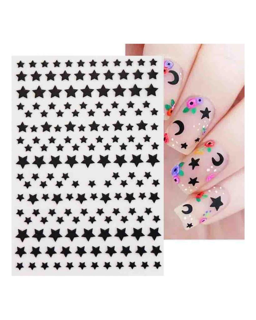 Laser Nail Stickers Butterfly Heart Star Design Adhesive Slider Decals Nail Art Stickers Manicure Decorations