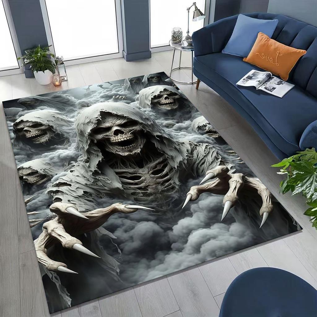 27 Style Terrifying Ghost Spirit Apparition Specter Gothic Rug for Bedroom Living Room Sofa Home Doormat Decor,Non-slip FloorMat