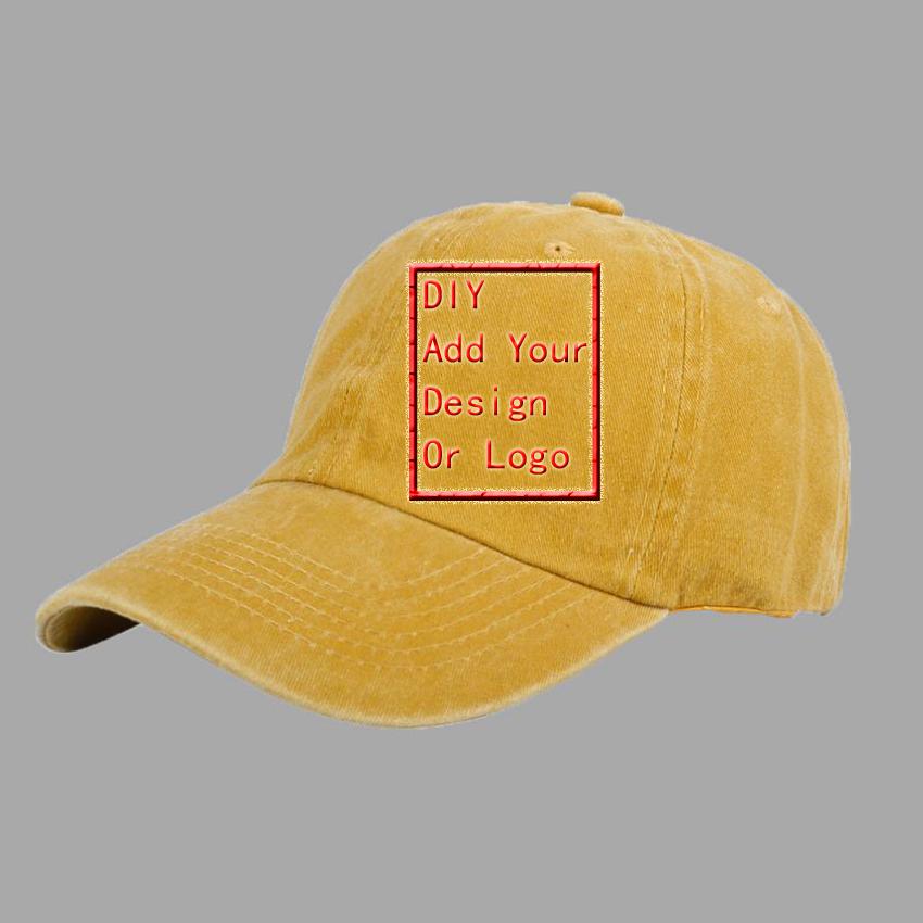 Baseball Caps Men Women Vintage Washed 100% Cotton Dad Hat Funny Poker Pattern Print DIY Team Logo Snapback Cap Hip Hop Hat