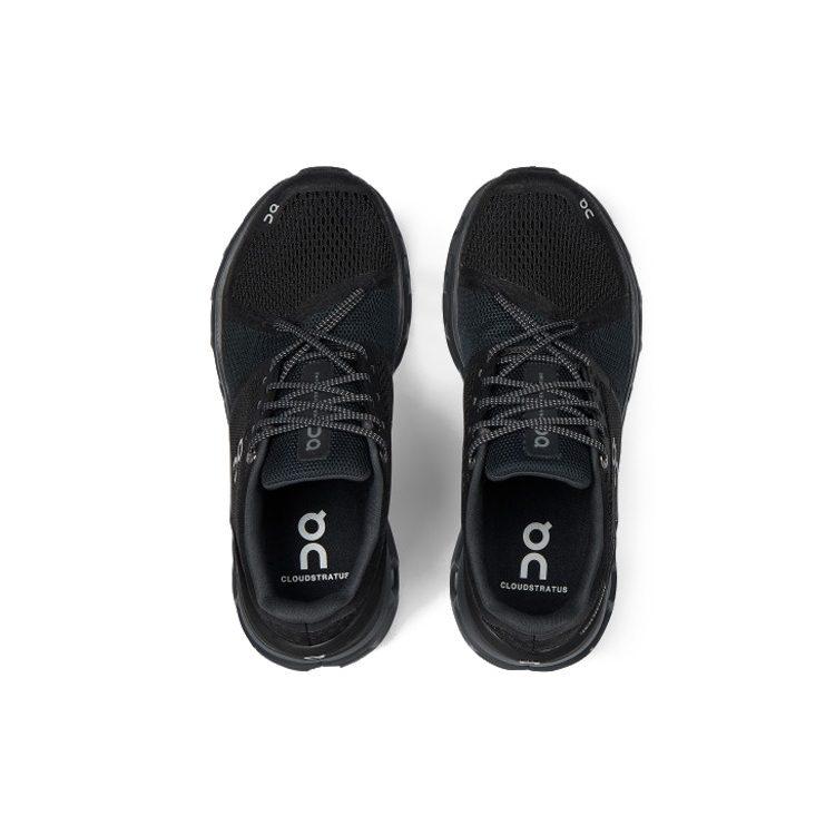 On Cloudstratus Running Shoes Women's Low Top Black 29.99844