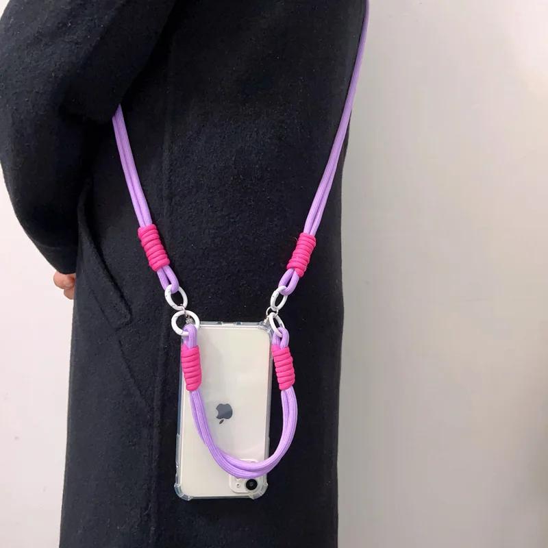 

Прозрачный чехол для телефона с ожерельем через плечо и ремешком для iPhone 15 14 13 11 12 Pro Max MiNi XR X XS 7 8 plus SE 2020, мягкий чехол For iPhone15 Pro Max