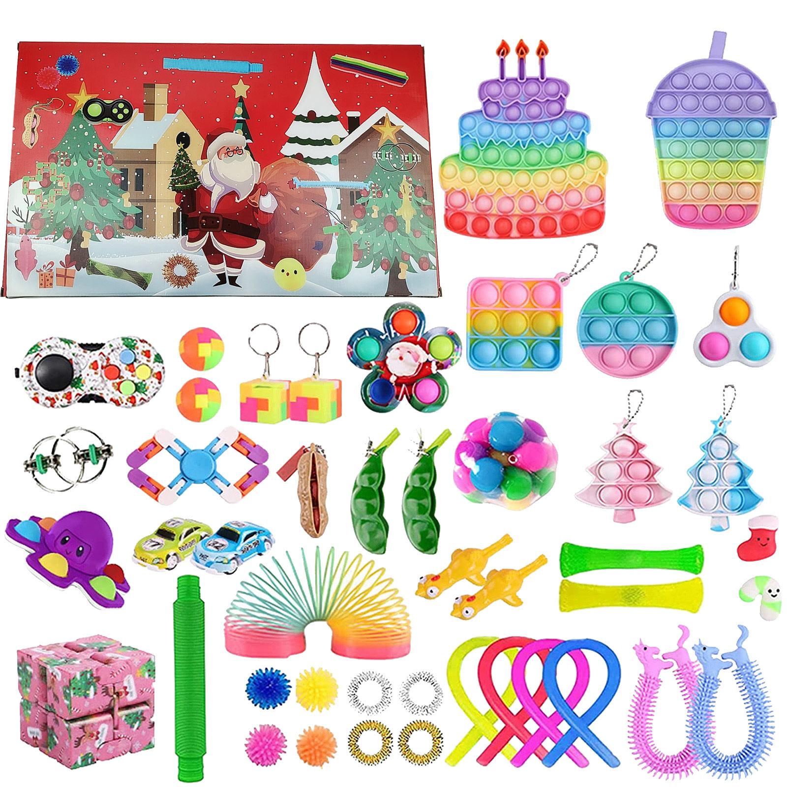 

Рождественский адвент-календарь обратного отсчета, набор игрушек для дома, школы, вечеринки, игры для родителей и детей