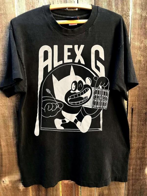 Винтажная футболка Alex G Редкий дизайн Короткий рукав Мужская Женская Классическая NH23303 XL
