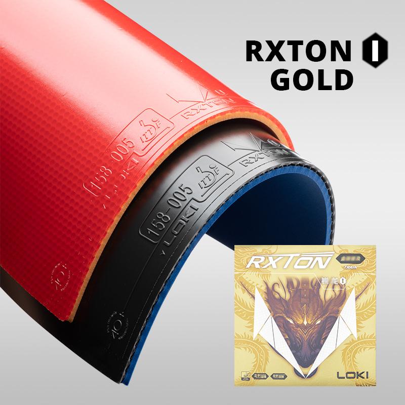Loki RXTON 1 Zlatá verze Guma na stolní tenis Zlatá RXTON-1 Univerzální Kontrola rotace Houba na ping pong