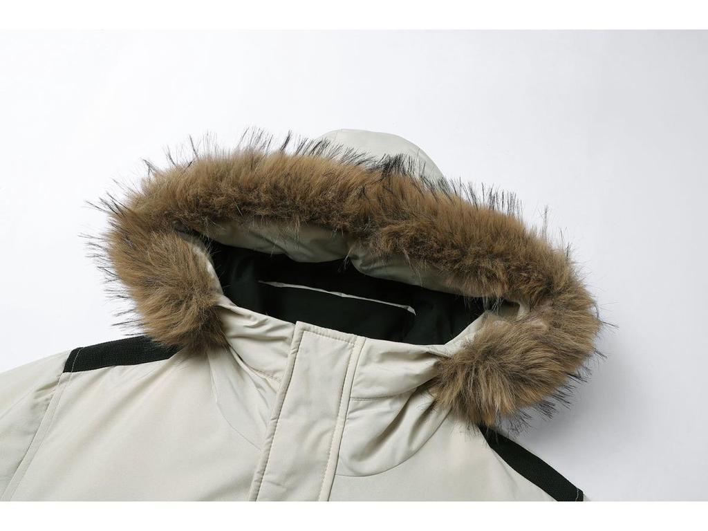 Warm Fur Collar Down Jacket for Men & Women - Short Winter Coat for Extreme Cold, Outdoor & Casual Wear