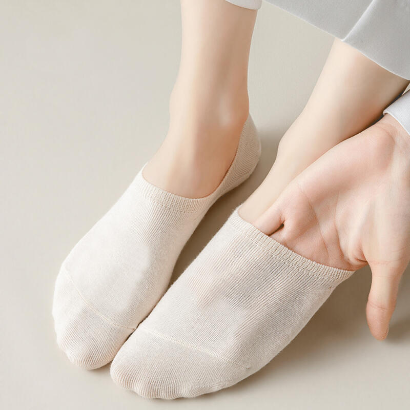 [Set of 10] Women's Non-Slip Pastel Fake Socks