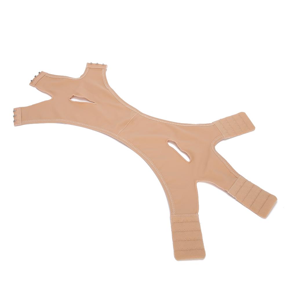 Facial Slimming Mask Bandage V Shape Face Tighten Lifting Anti Wrinkle Belt Skin Color(XS M )