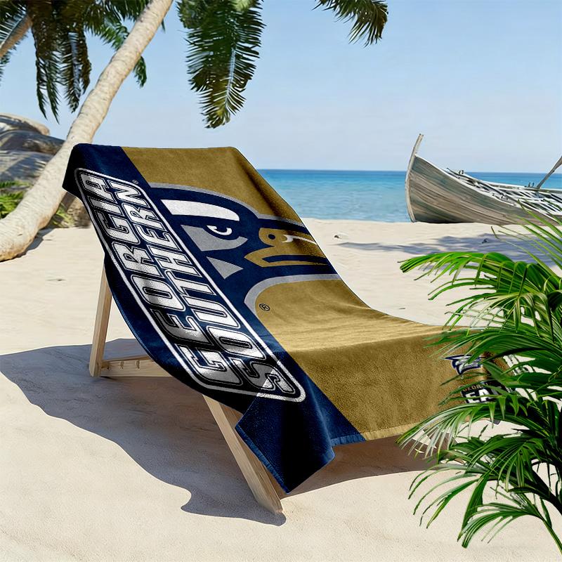 Georgia Southern Eagles Print Strandtuch, Großes Weiches Schnelltrocknendes Handtuch für Strand Camping Schwimmen