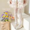 Summer Thin Baby Tights for Girl Mesh Hollow Breathable Pantyhose Bow Ribbon Heart Korean Fashion Kids Legging Stocking Sock